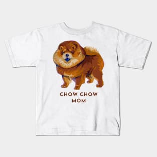 Cute Modern Dog Doggo Puppy Pupper - Chow Chow Mom Kids T-Shirt